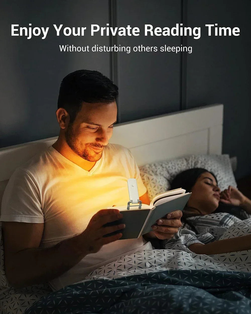 LED USB Rechargeable Book Light Reading Light Eye Protection Night Light Portable Clip Desk Light Bookmark Read Light Night Lamp
