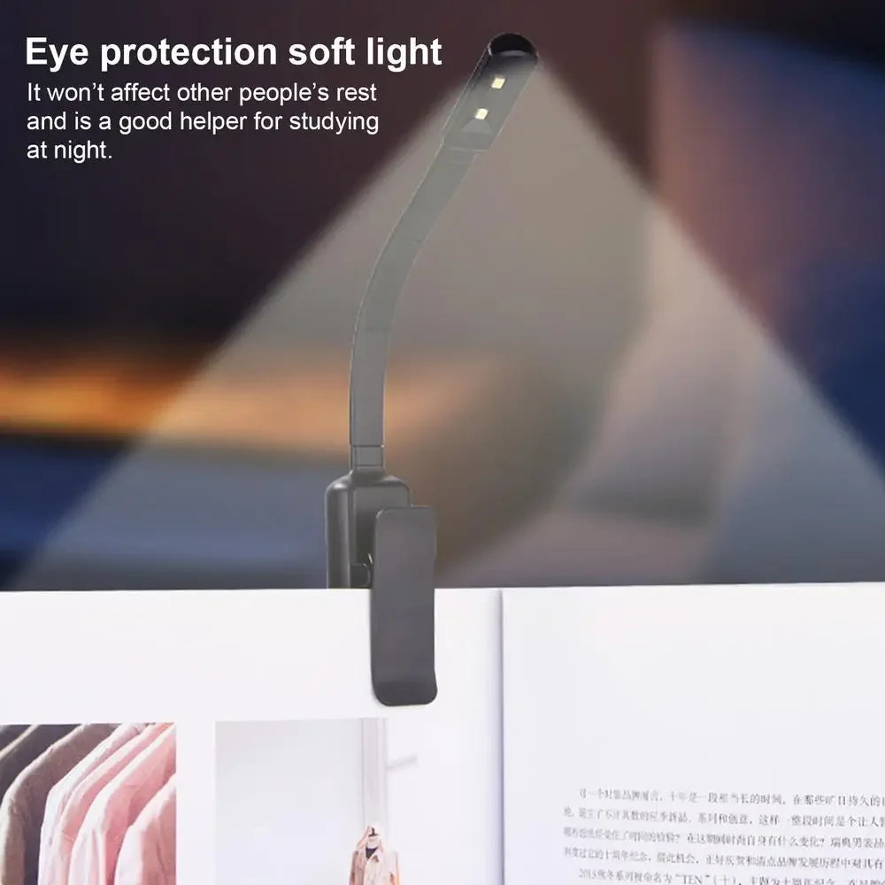 LED Reading Light Book Lights With Reading Lamp Portable And Rechargeable Reading Lights With Clamps For Camping Travel Studying