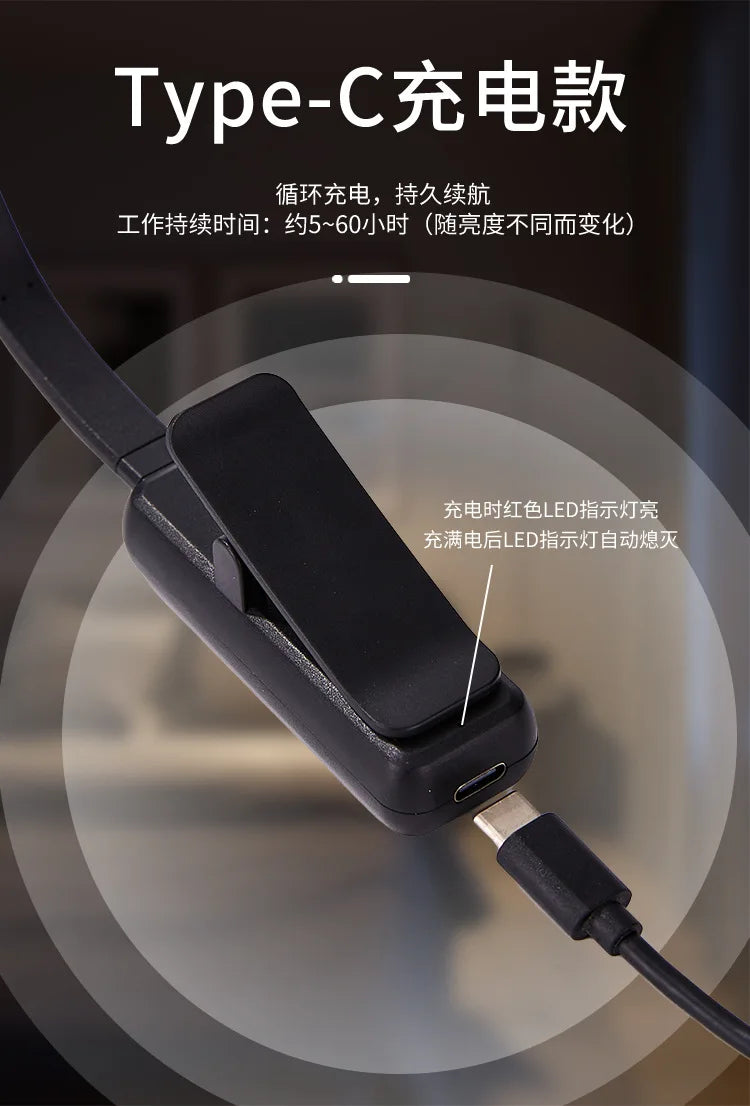 LED Reading Light Book Lights With Reading Lamp Portable And Rechargeable Reading Lights With Clamps For Camping Travel Studying
